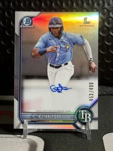 Bowman Chrome 1st Estanli Castillo 2022 #CPA-EC refractor automático/499 - Imagen 1 de 6