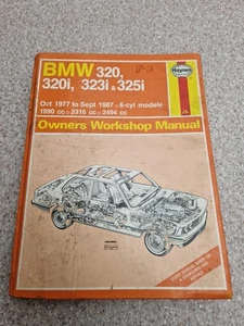 BMW 320 320i 323i 325i 1977-1987 HAYNES OWNERS WORKSHOP MANUAL SERVICE 815 - Picture 1 of 6