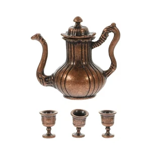  1 Set Puppenstube Dekoration Küchenzubehör Puppenstube Mini Teekanne Tasse - Bild 1 von 12