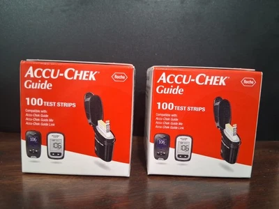 100 Accu-Chek Guide Blutzuckerteststreifen - 2 50 ct Neuwertig Box Ablaufdatum 23.12.25 - Bild 1 von 4