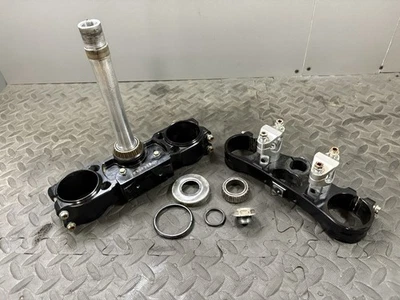 2011 12 KTM 350 250 SXF OEM FRONT FORKS LOWER UPPER TRIPLE TREE STEM BAR CLAMP - Image 1 of 4