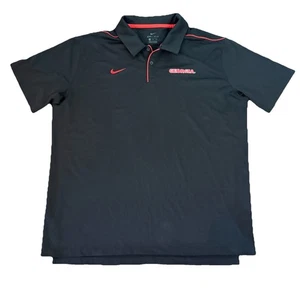 Georgia Bulldogs Shirt Sz XXL Golf Polo UGA Nike Team Issue On Field Dri-Fit - Picture 1 of 7