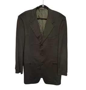 Trussini Blazer Jacket Boyd's Mens Italy 56L US 46L Black Cashmere Made In Italy - Picture 1 of 12