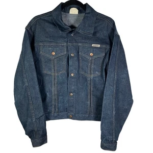 Vintage Gauchos Denim Jacket Made in USA Mens Size 44 Trucker Jean Coat Cotton - Picture 1 of 16