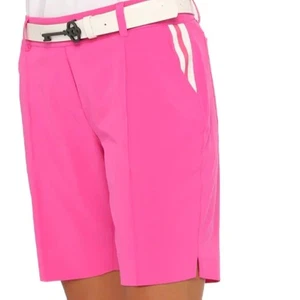 Belyn Key Hot Pink Striped BL Short Small Golf Activewear UPF 50 - Picture 1 of 9