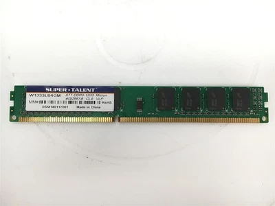 Super Talent 4GB Memory RAM W1333LB4GM DDR3-1333 Micron 4G/256X8 CL9 - Image 1 of 2