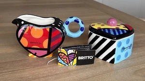 Romero Britto - Set Crema Cuore e Zucchero - Pop Art - Giftcraft 14072 - Foto 1 di 16