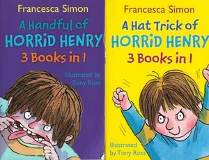 Job Lot: 5x Horrid Henry 3 Books in 1 Kids Books (15 Stories) - Picture 1 of 3