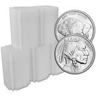 100-pc 1 oz Silver Round Cnt Buffalo Design .9999 Fine 5 Tubes of 20