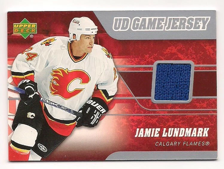 Jamie Lundmark 06-07 Upper Deck 1 UD Game Jersey Game Used Jersey - Image 1 of 1