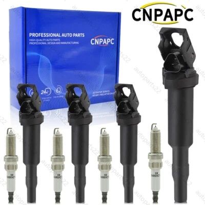 4 катушки зажигания и иридиевая свеча зажигания для BMW 228i 320i 328i 428i 528i 535i UF592 - Изображение 1 из 4