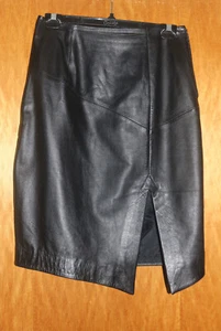 Civit Gr 42 M Damen Leder Rock Mini Retro Knielang Lederrock - Bild 1 von 6