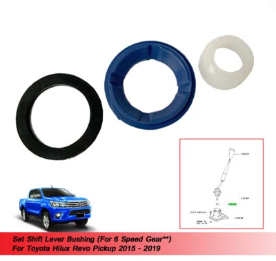 Buje de palanca de cambios para engranaje de 6 velocidades Toyota Hilux Revo 2015 2016 2017 - 2019 Foto 1 de 4