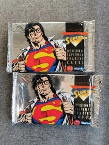 DC Skybox SUPERMAN Trading Card sealed foil packet Vintage  - Bild 1 von 3