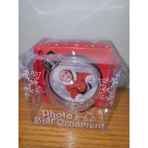 Photo Ball Ornament - holds up to 2 photos - Picture 1 of 3