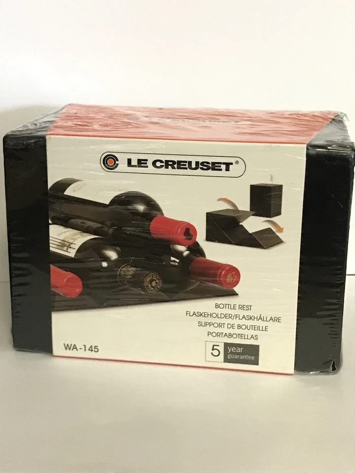 Le Creuset 6 Bottle Tabletop Wine Cube Black