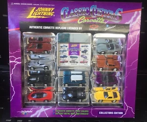 Johnny Lightning Classic Corvettes USA Die Cast 10 Car Boxed Set 1:64 1995 - Picture 1 of 7