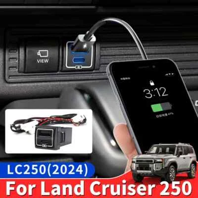 For 2024-2026 Toyota Land Cruiser 250 1958 luxury Center Console Charging Port - Image 1 of 4