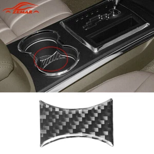 1x Carbon Fiber Interior Cup Holder Center Cover Trim For Chrysler 300 2008-2010 - Imagen 1 de 7