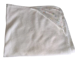 Vintage Accogliente Baby Morgan Waffle Maglia Termico Asciugamano Bambino Coperta Palloncini USA - Foto 1 di 4