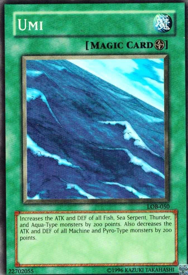 Umi LOB-050 X 3 Mint YUGIOH Legend of Blue-eyes White Dragon - Image 1 of 1