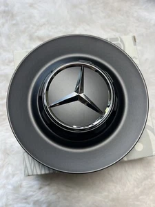 Factory Mercedes Benz Black Center Cap Forged Wheels A 0004001100289283 - Picture 1 of 14