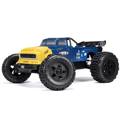 Arrma 1/8 NOTORIOUS 6S V6 4X4 BLX Brushless Stunt Truck Blue ARA8611V6T2 - Image 1 of 4