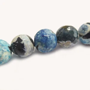 Perlas ágata de fuego alrededor de 10 mm piedra semipreciosa facetada 38 piezas nenad-design E014 - Imagen 1 de 13