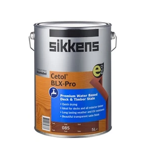 Sikkens Cetol BLX-Pro 5L Teak Timber Stain Long Lasting Weather, UV Protection - Picture 1 of 3