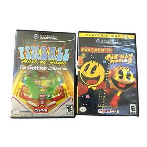 Nintendo Gamecube Lot Pac-Man vs. Pacman World 2 Pinball Complete w/ Manual - Picture 1 of 4
