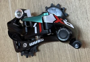 Cambio posteriore bici MTB SRAM X01 11 v type 2 nero verde mountain bike deraill - Foto 1 di 3