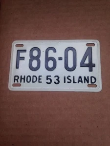 1953 NJ Cereal Premium Fahrrad Nummernschild - Bild 1 von 2