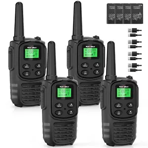 Walkie Talkies große Reichweite für Erwachsene, MT10 wiederaufladbare Walkie Talkies 4er Pack... - Bild 1 von 7
