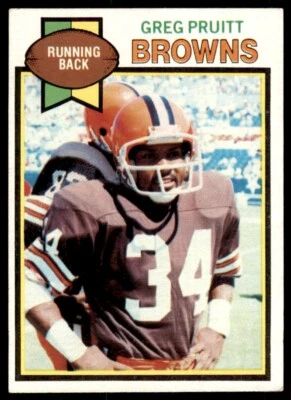 1979 TOPPS GREG PRUITT . CLEVELAND BROWNS #455 - Image 1 of 2