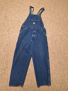 Vintage Pointer Brand Bib Farm Overalls Mens Size 34 Blue Denim 90s - Picture 1 of 6