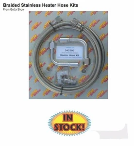 Gotta Show 343200 Braided Heater Hose Kit with 1/2" Intake Fitting - Stainless - Bild 1 von 3