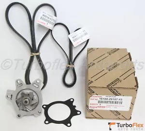 Scion xA xB 2004-2006 Water Pump Drive Belt Kit Genuine 90916-02705 90916-02711 - Picture 1 of 7
