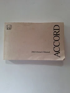 2003 Honda ACCORD Factory Owners Manual *OEM* - Bild 1 von 4