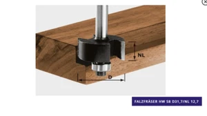Festool Falzfräser HW S8 D31,7/NL 12,7 – 491022 - Bild 1 von 1