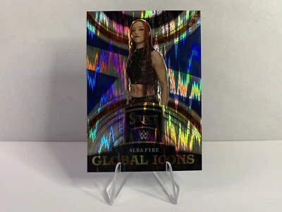 2023 Panini Select WWE Alba Fyre Global Icons Insert Flash Prizm Parallel - Image 1 of 2