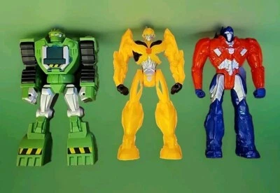 Rescue Bots Playskool Heroes Boulder, Bumblebee, Optimus Bot 11” Action Figure - Image 1 of 3