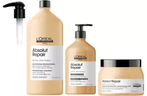 L'OREAL ABSOLUT REPAIR SHAMP 1.5 L + COND 750 ML + MASQUE 500 ML WITH PUMP - Picture 1 of 3