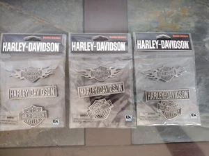 Set 3 Harley Davidson EK Success Jolees Aufkleber Collage Flamme, Schild & Bar  - Bild 1 von 6