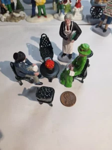 Personaggi Villaggio di Natale Scena del Reatauratore Vittoriano Set 7 Pezzi Raro Dv126 - Foto 1 di 9