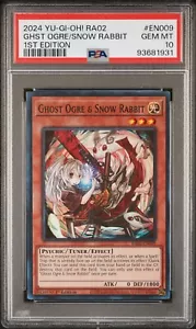 PSA 10 Ghost Ogre & Snow Rabbit (Alt. Art) - RA02-EN009 - Super Rare 1st Edition - Picture 1 of 5