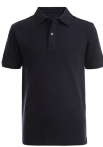 Neu mit Etikett Jungen CHAPS einfarbiges marineblaues Polo Gr. M10/12 normale Schuluniform natürlicher Stretch - Bild 1 von 3