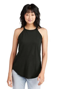 District DT137L Women's Perfect Tri Blend Rocker Tank Top Ladies - Picture 1 of 13