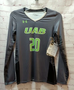 Under Armour girls L large UAB 20 volleyball heat gear stretch Long sleeve shirt - Picture 1 of 6