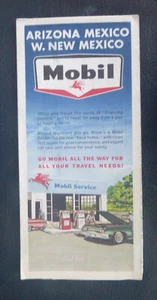 1964 Arizona Mexico W. New Mexico road map Mobil oil gas early interstate - Picture 1 of 4
