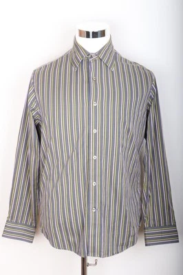 GAP Striped Green Long Sleeve Button Down Shirt Men's Size M - Image 1 of 4